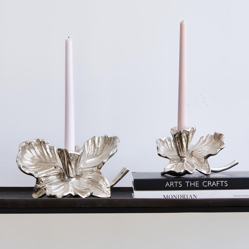 Sculpted Bloom Aluminium Candle Holder Berriscent