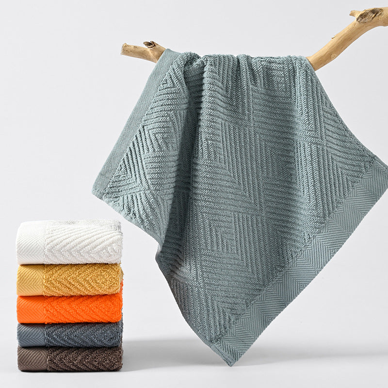 Textured Cotton 3-Piece Towel Set Berriscent