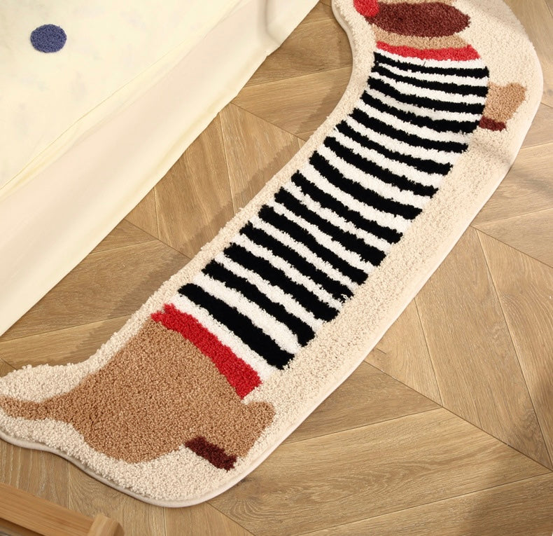 Playful Puppy Long Rug for Kids’ Rooms Berriscent