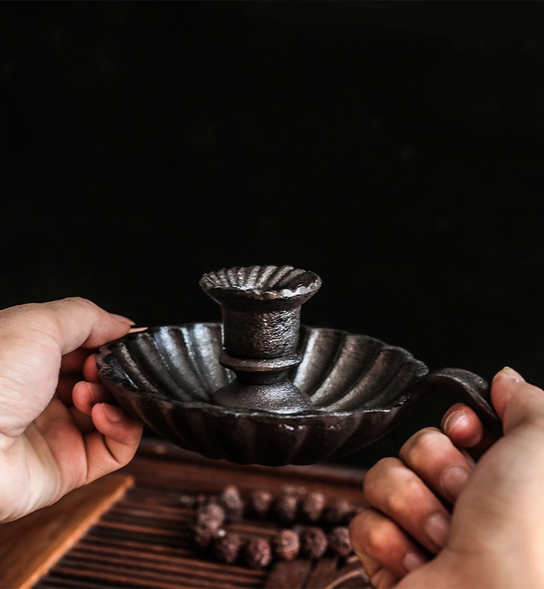 Eternal Ember Cast-Iron Chamber Candle Holder Berriscent