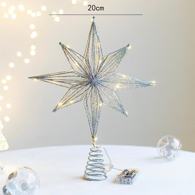 Starlight Elegance — LED Christmas Tree Topper Star
