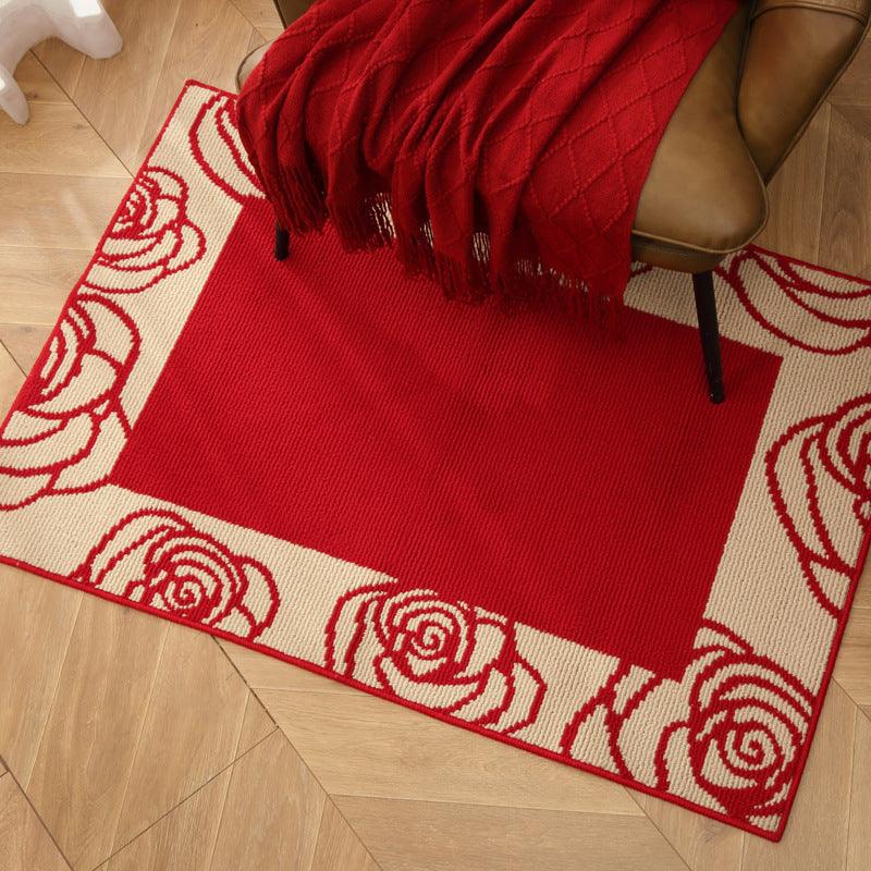 Rosette Geometry Woven Area Rug Collection Berriscent