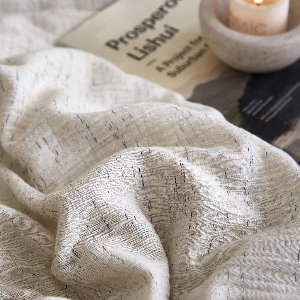Atelier Jacquard Cotton & Linen Bedding Set Berriscent