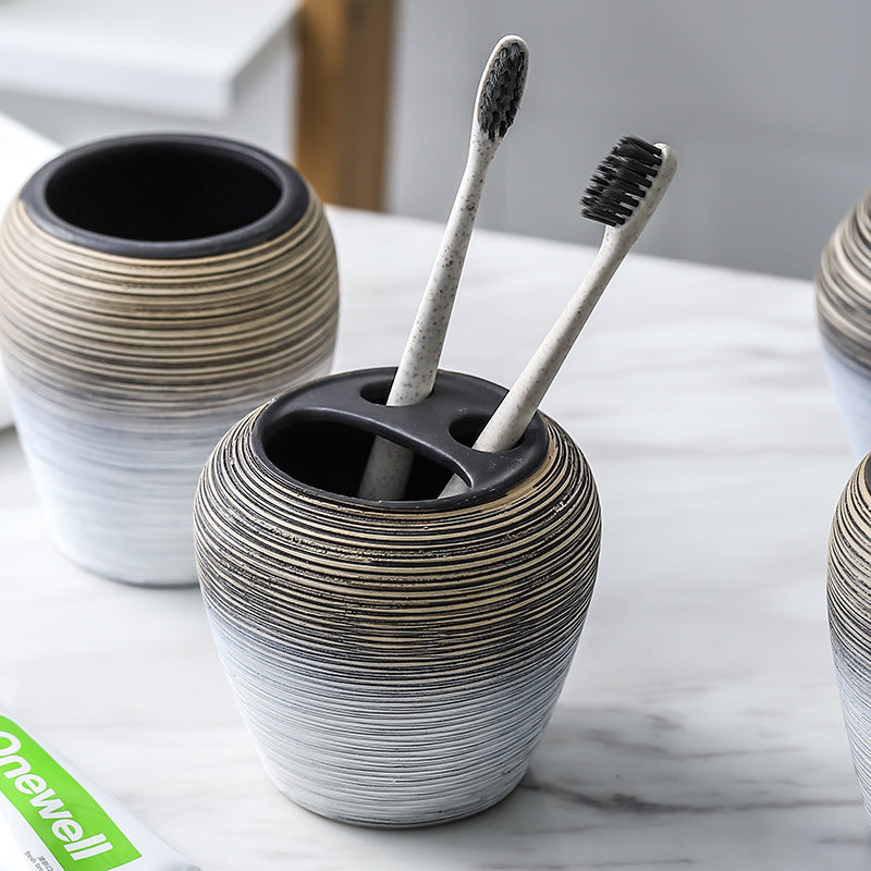 Obsidian Fade Ceramic Bathroom Ensemble Berriscent