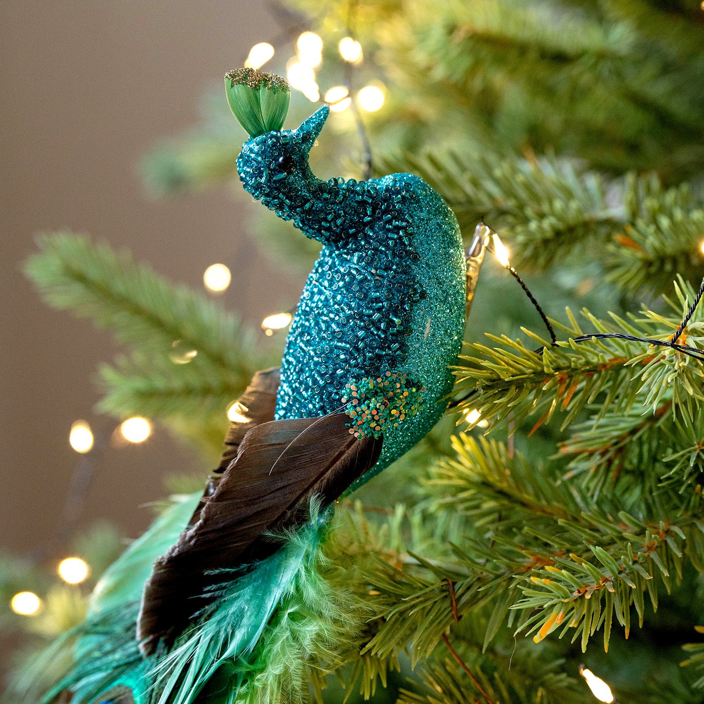 Christmas Luxury Bird & Peacock Ornament Collection