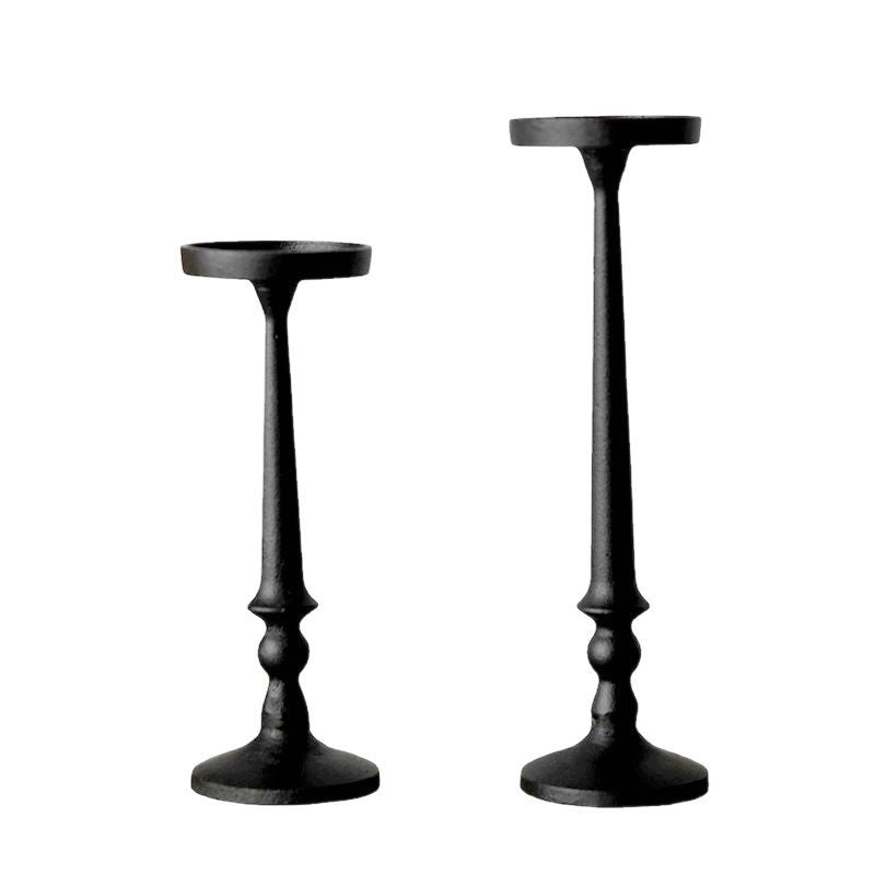 Minimalist Wrought Iron Candle Holder Set (2 pcs) Berriscent