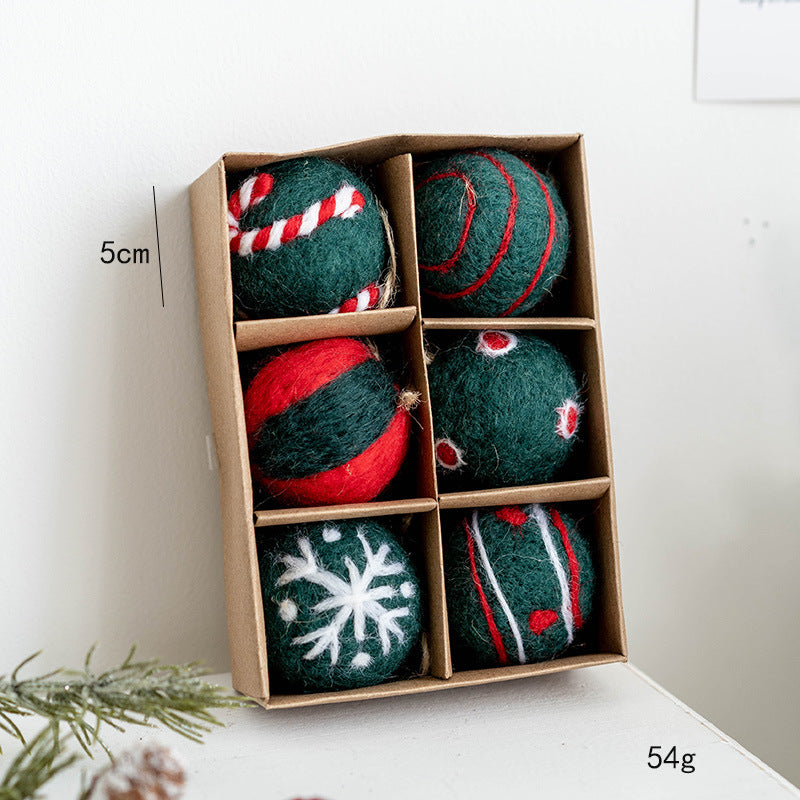Nordic Wool Baubles — Handcrafted Felt Christmas Ornaments (Assorted Sets)