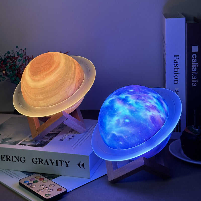 3D Saturn & Star Sky Galaxy Lamp Berriscent