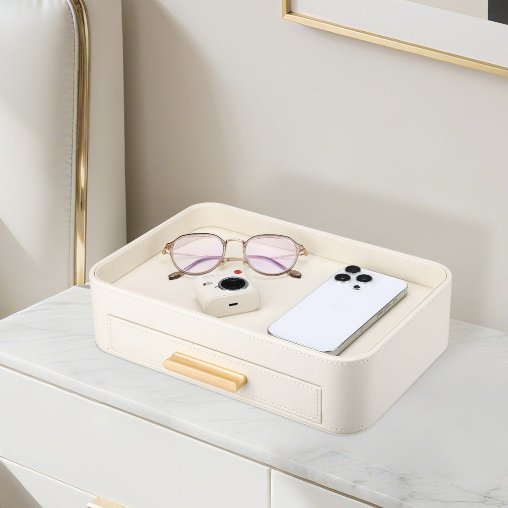 Drawer Tray Organizer with Gold Handle Berriscent