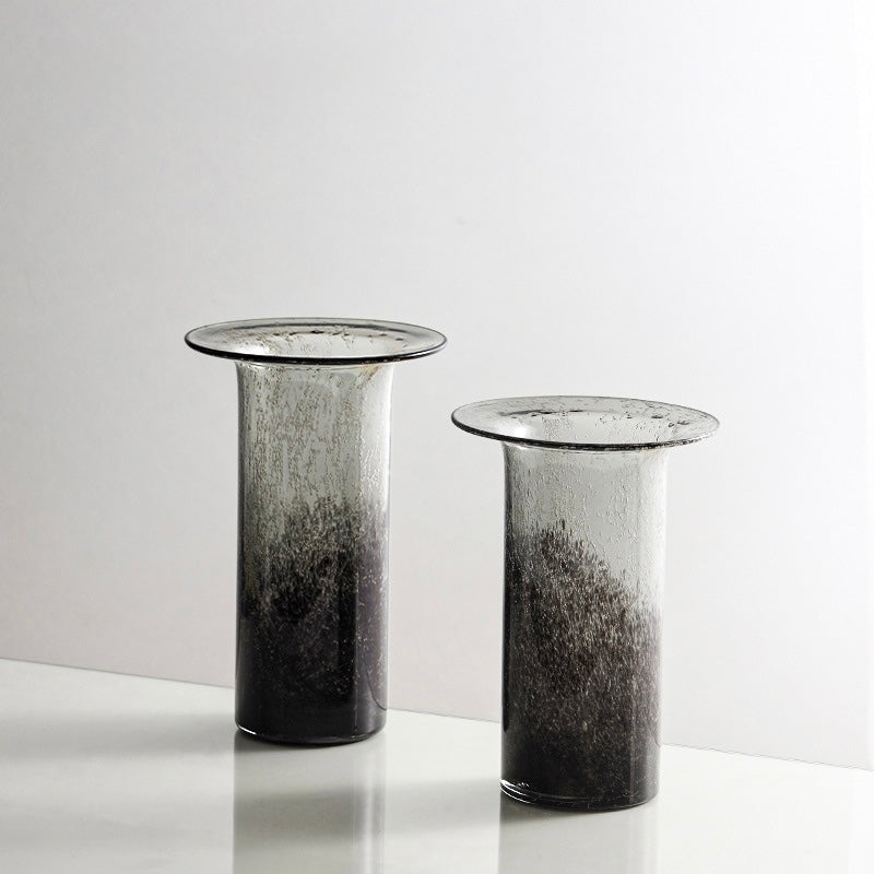 Smoky Gradient Art Glass Vase Berriscent