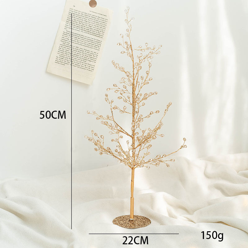 Golden Glitter Decorative Branches & Garlands Collection