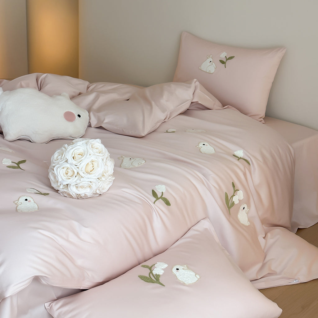 Whisper Bunny Pure Cotton Bedding Set Berriscent