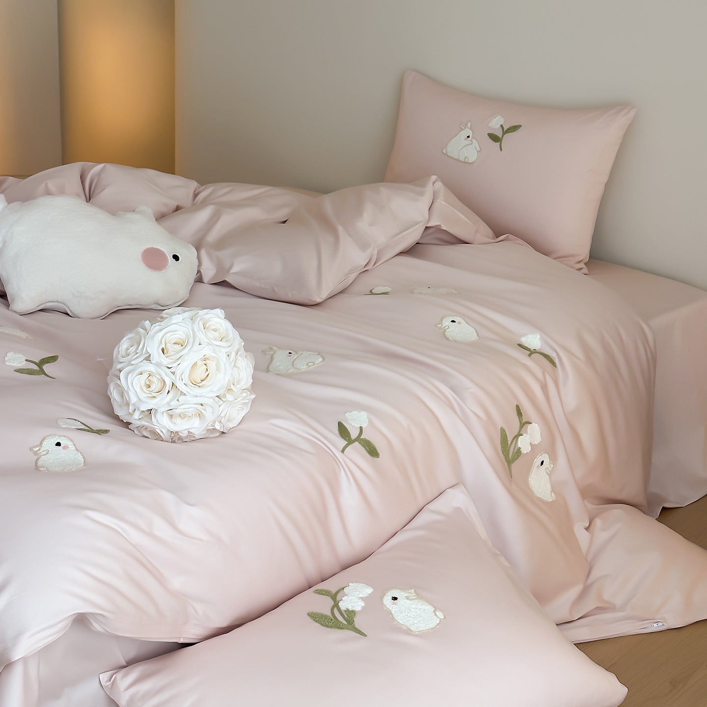 Whisper Bunny Pure Cotton Bedding Set Berriscent