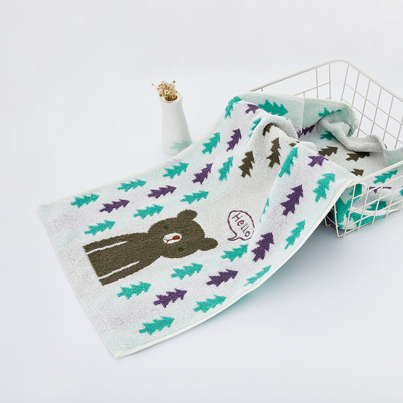 Animal Friends Cotton Hand Towel Berriscent