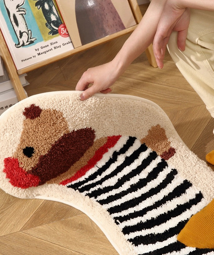 Playful Puppy Long Rug for Kids’ Rooms Berriscent