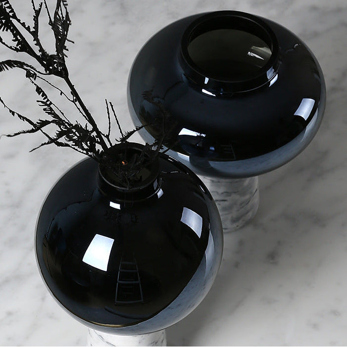 Lunar Marble Orb Vase Berriscent