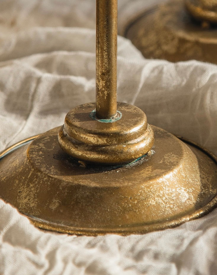 Baroque Gold Candle Holder Set – 3 Pieces Berriscent