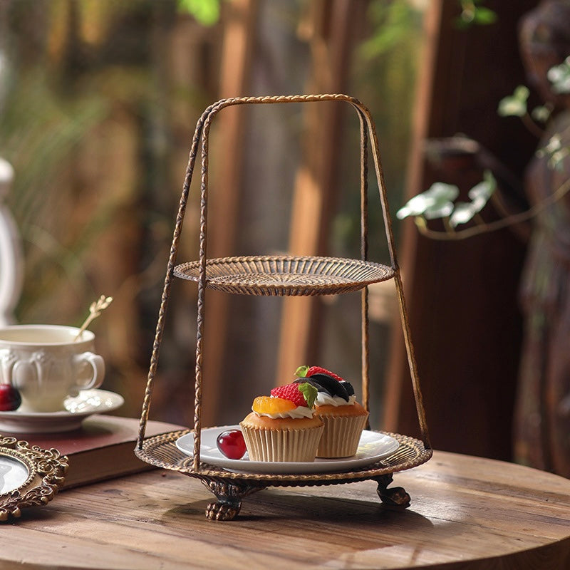 Vintage Two-Tier Dessert Stand  Berriscent