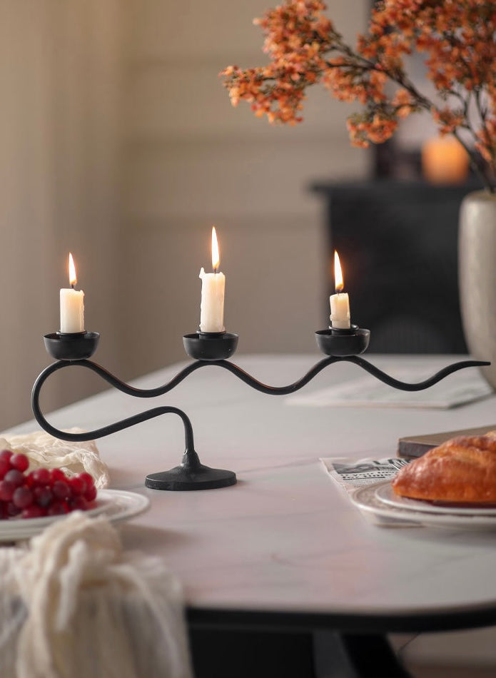 Wavy Trio Candle Holder Berriscent