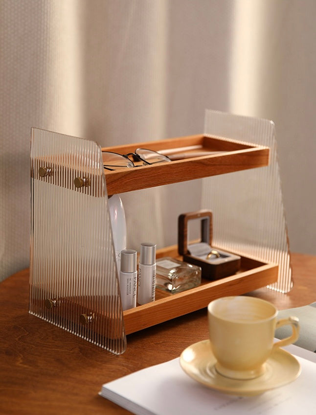 Lumière Tiered Acrylic & Wood Organizer Berriscent