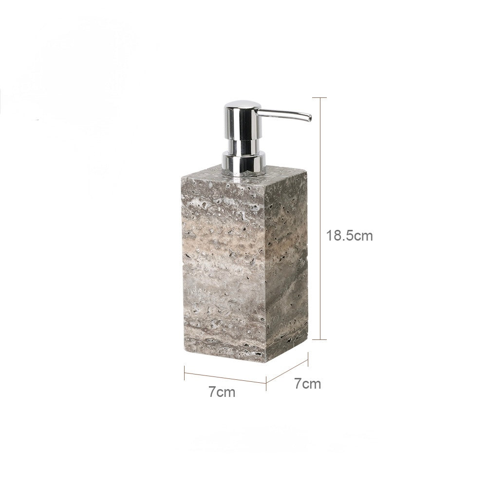 Silver Cavestone Bathroom Deluxe Set Berriscent