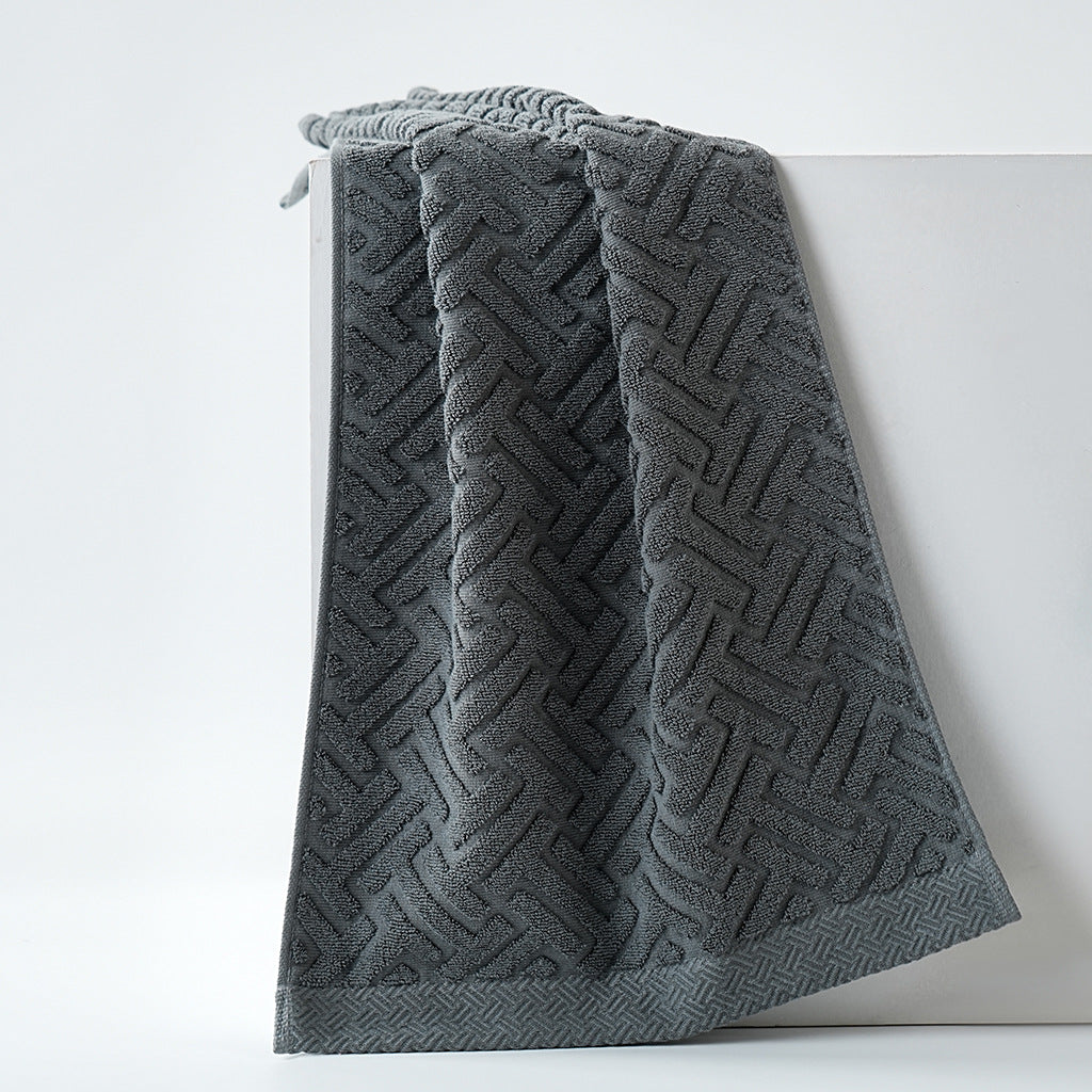 Serene Weave Cotton Towel Set – 4 Pieces Berriscent