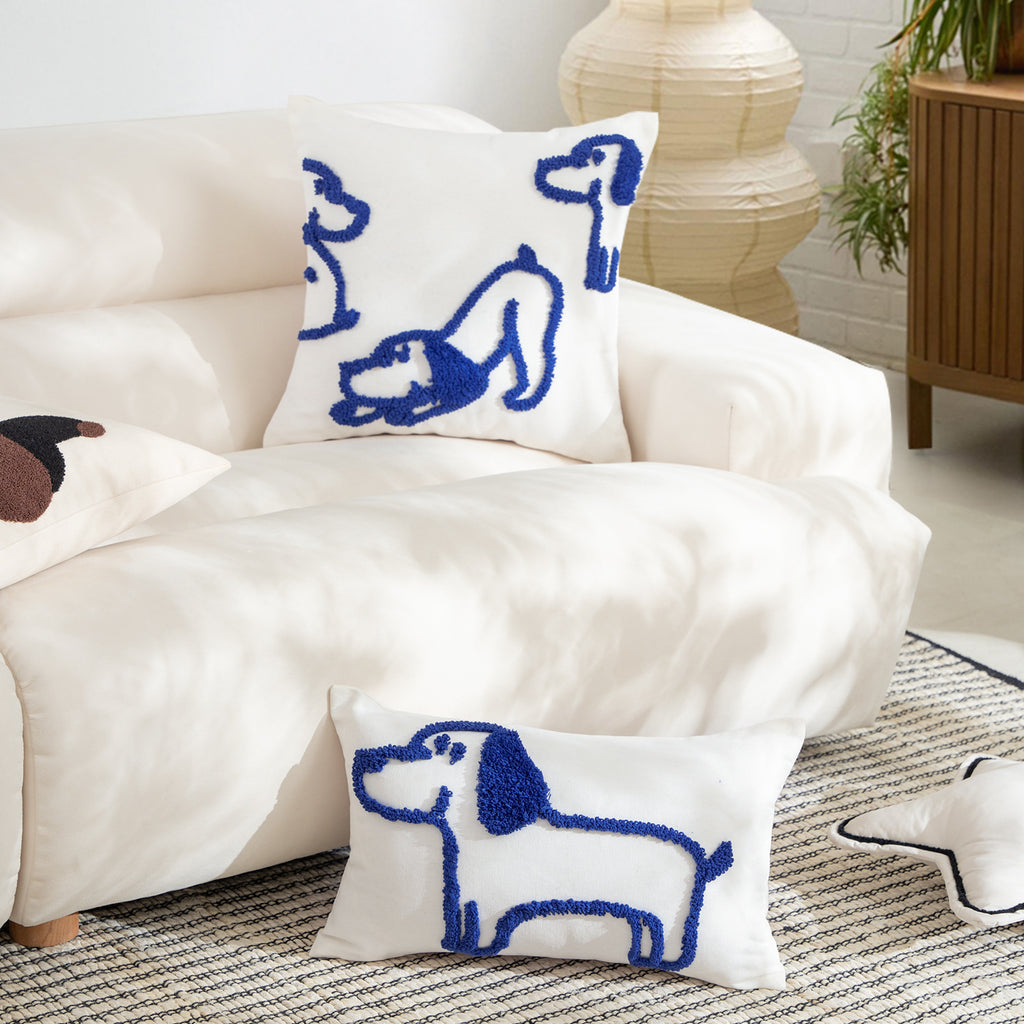 Dachshund Line Art Pillow Case Berriscent