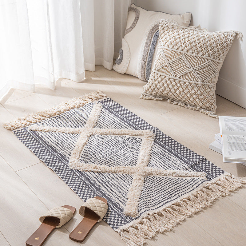 Nordic Texture Handwoven Rug Berriscent