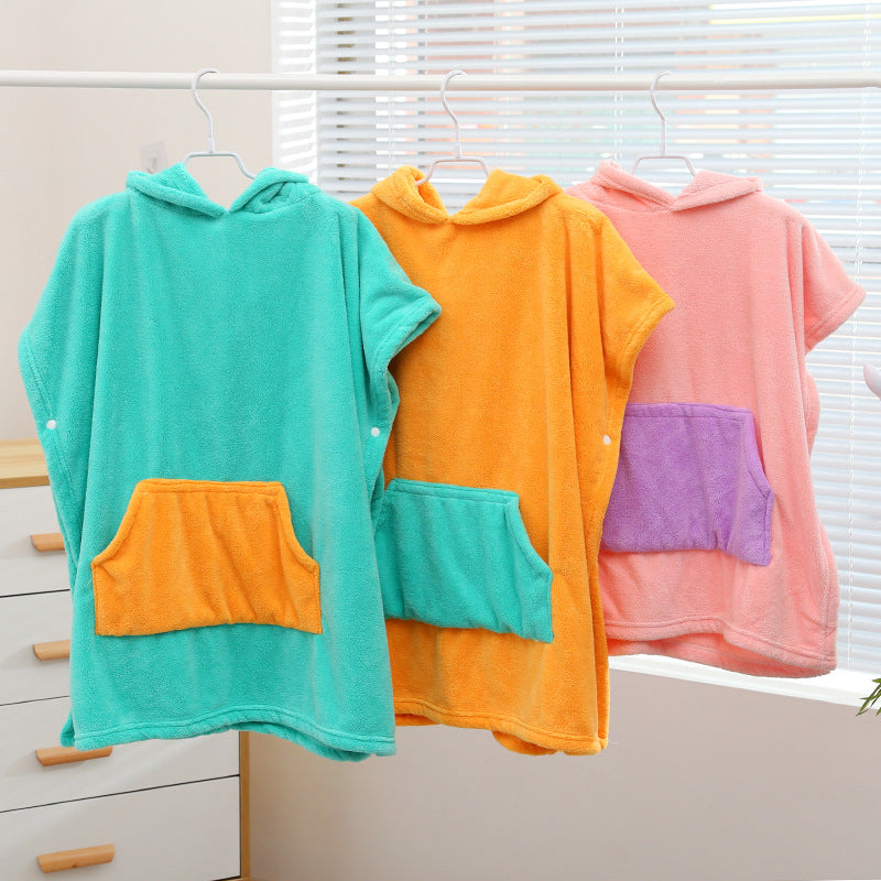 Dino Snuggle Hooded Towel Poncho Berriscent