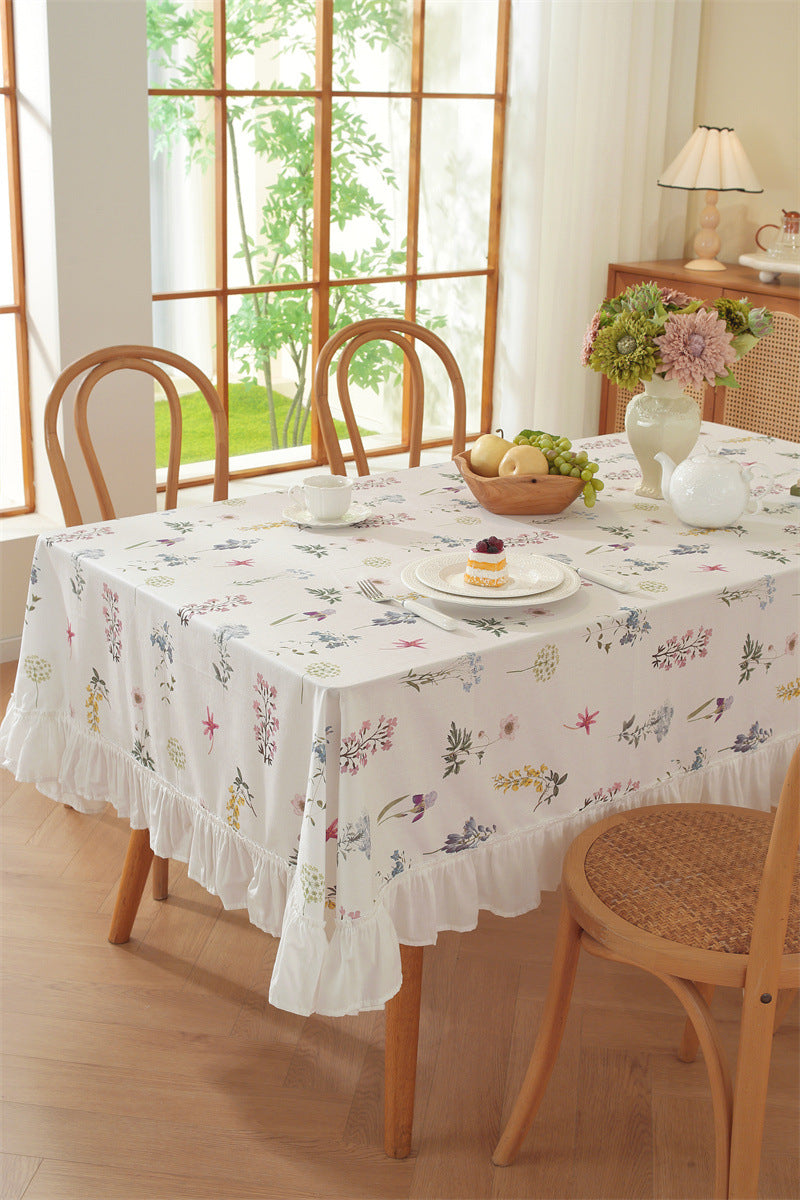 Cottage Bloom Cotton Tablecloth Berriscent