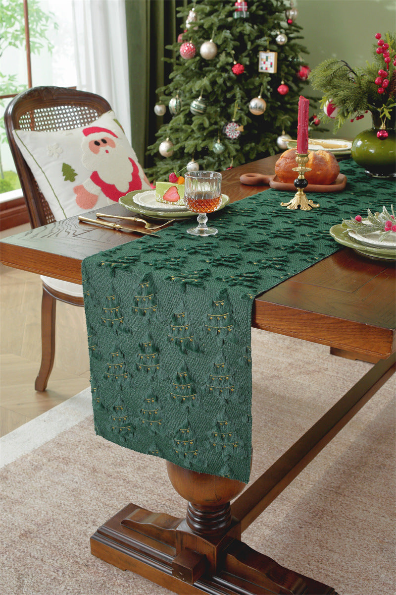 Evergreen Star Christmas Table Runner Berriscent