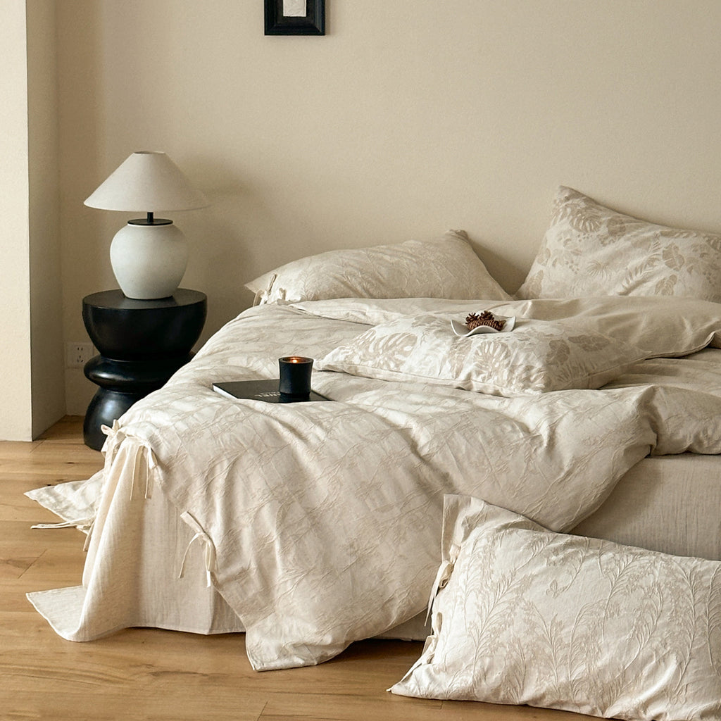 Botanica Relief | 3D-Jacquard Linen-Rich Bed Linen