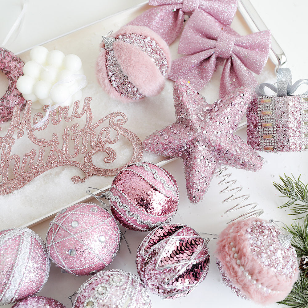 Blush Elegance – 6-Piece Ornament Set