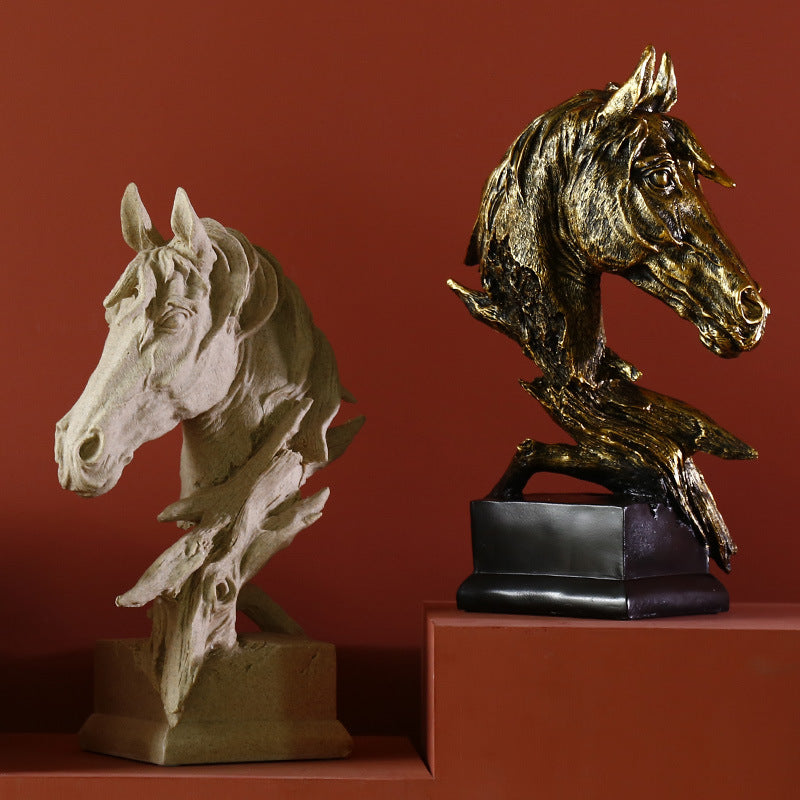 Ethereal Stallion Bust – Decorative Sculpture