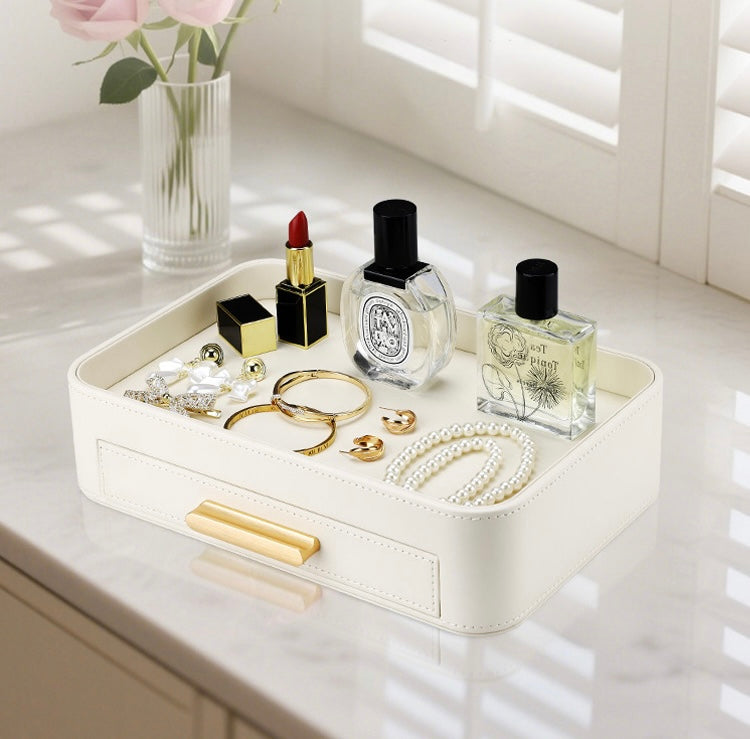 Drawer Tray Organizer with Gold Handle Berriscent
