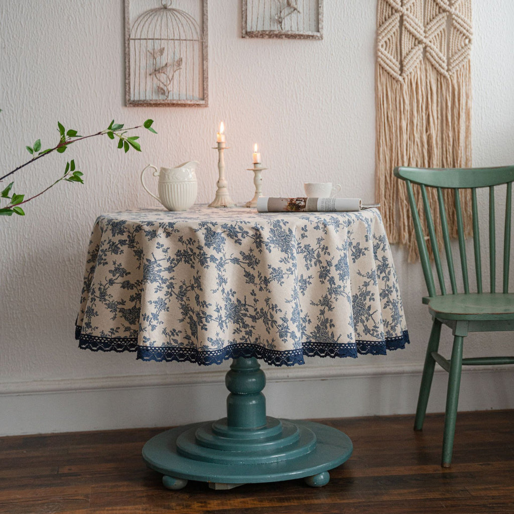 The Delft Garden | Lace-Edged Tablecloth