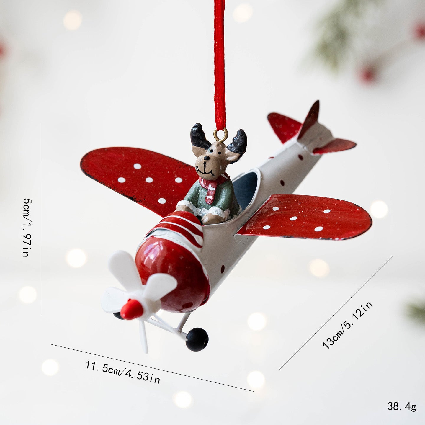 Flying Christmas Legends – Santa, Snowman & Reindeer Plane Ornaments Collection Berriscent