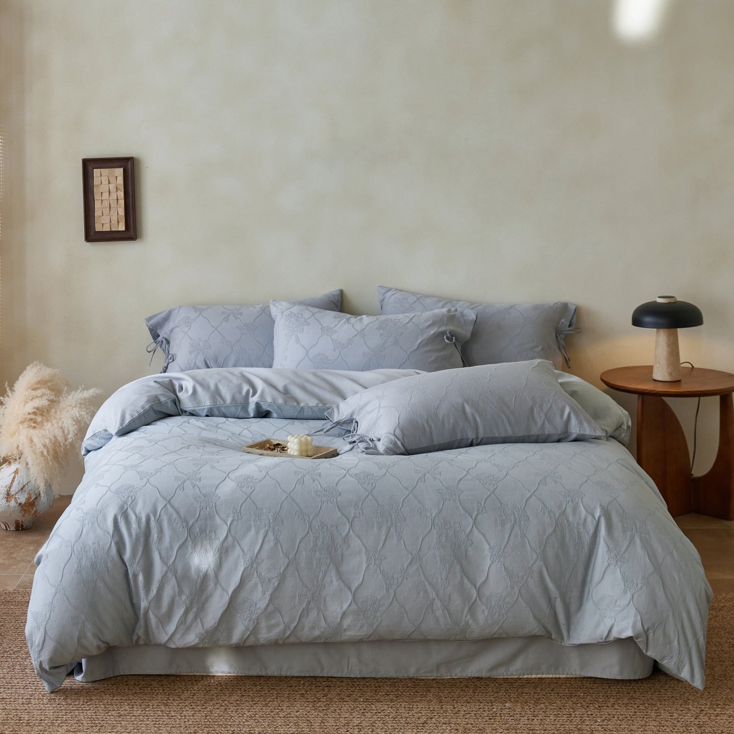 The Relief Ribbon | Brushed 3D Jacquard Bed Linen