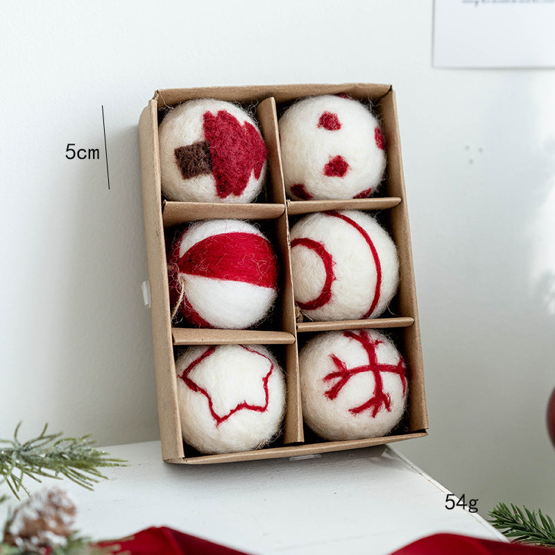 Nordic Wool Baubles — Handcrafted Felt Christmas Ornaments (Assorted Sets)
