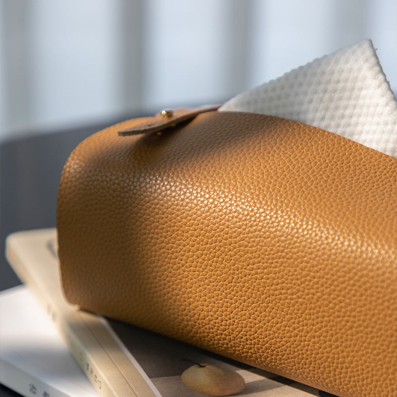 Elegance Leather Tissue Box Cover Berriscent