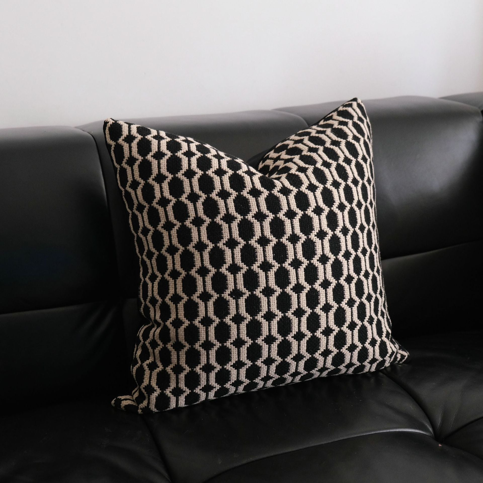 Graphite Grid Cushion Berriscent