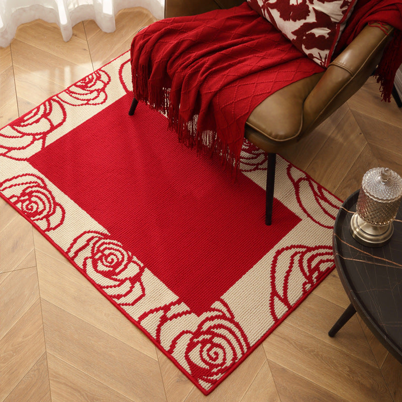 Rosette Geometry Woven Area Rug Collection Berriscent