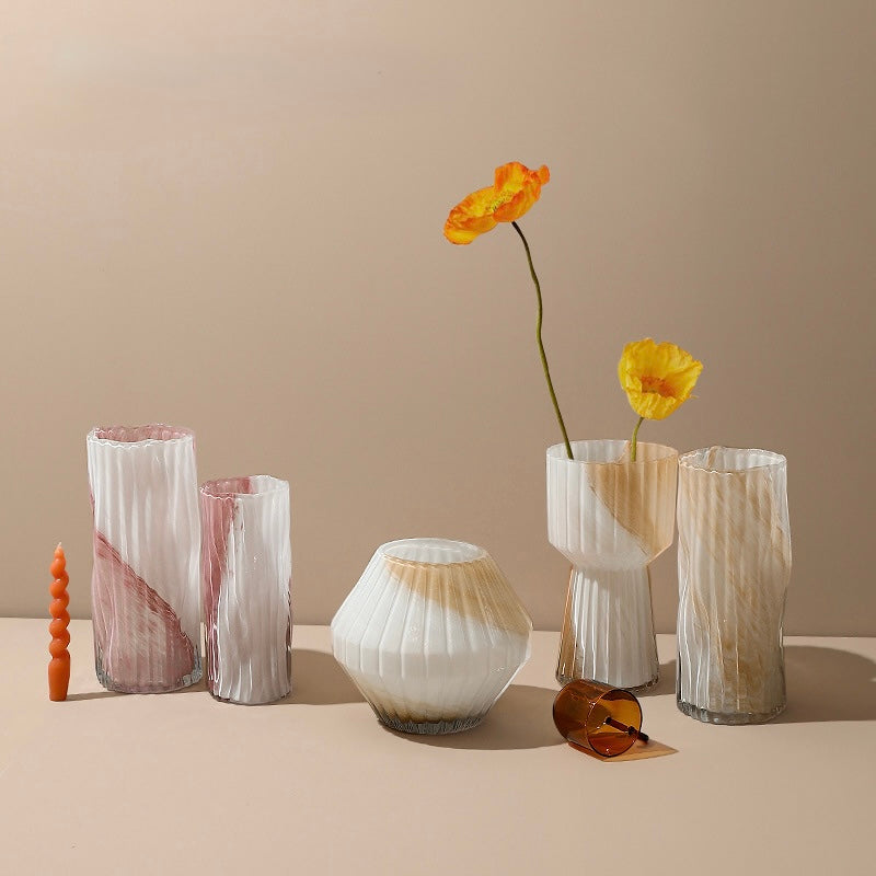 Sandy Marble Glass Vase Berriscent