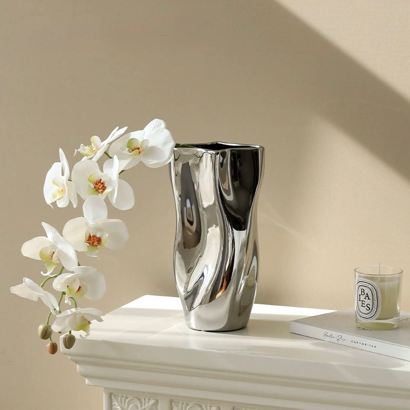 Silver Mirage Sculpture Vases — Collection Berriscent