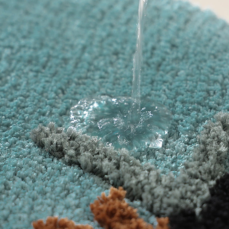 Verdant Bloom Bath Mat – Absorbent Quick-Dry Surface Berriscent