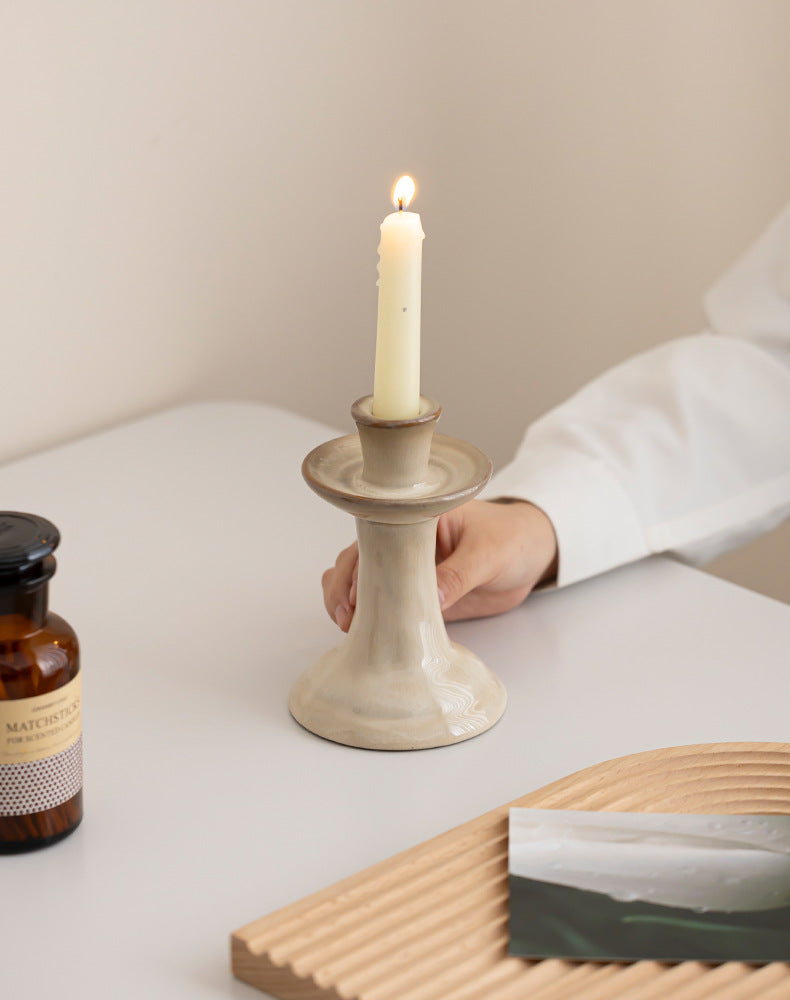 Sculpted Harmony Ceramic Candle Holder Berriscent