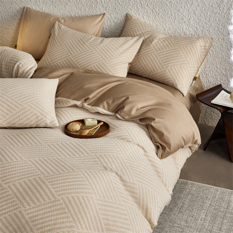 The Parquet Weave | 40s Double-Jacquard Cotton Bed Linen