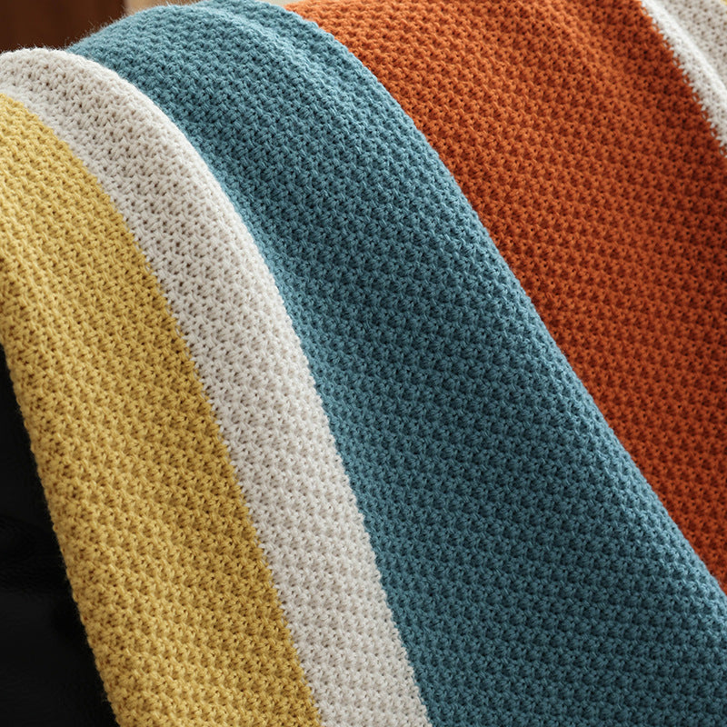 Sunset Loom Tasselled Throw Berriscent