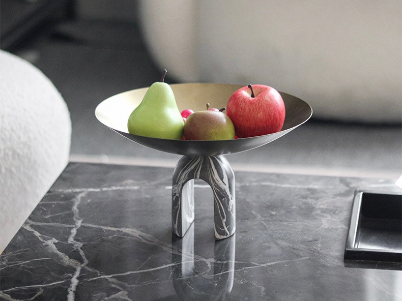 Marble Arc Base Decorative Bowl Berriscent