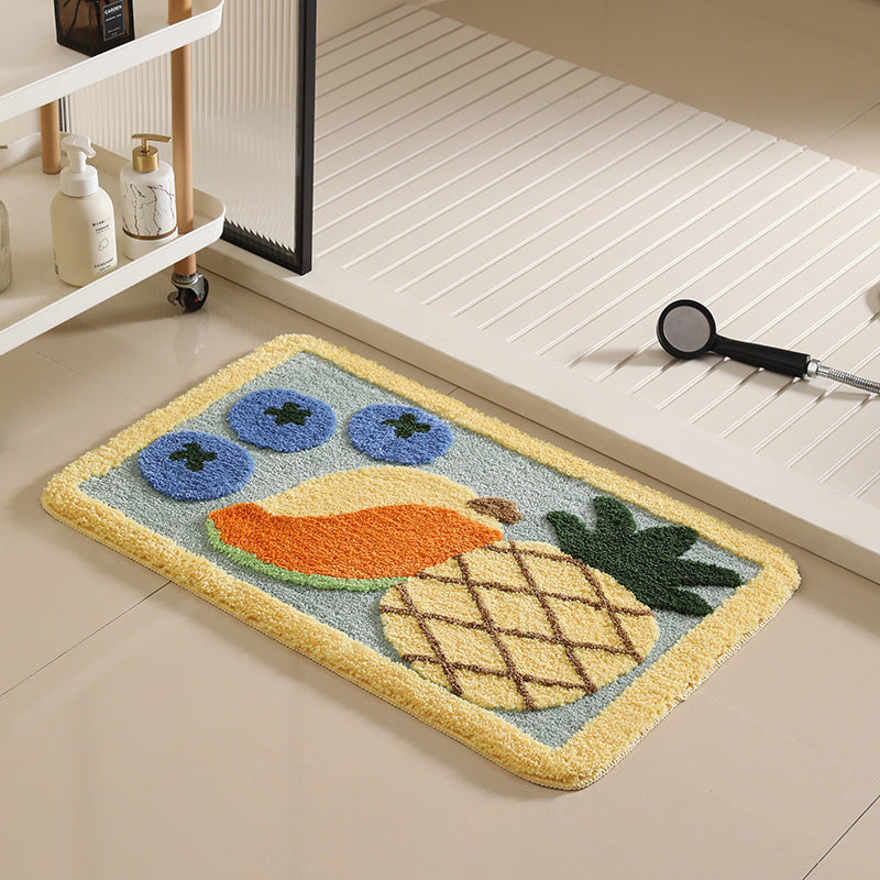 Fruit Pattern Tufted Bath Mat Berriscent 
